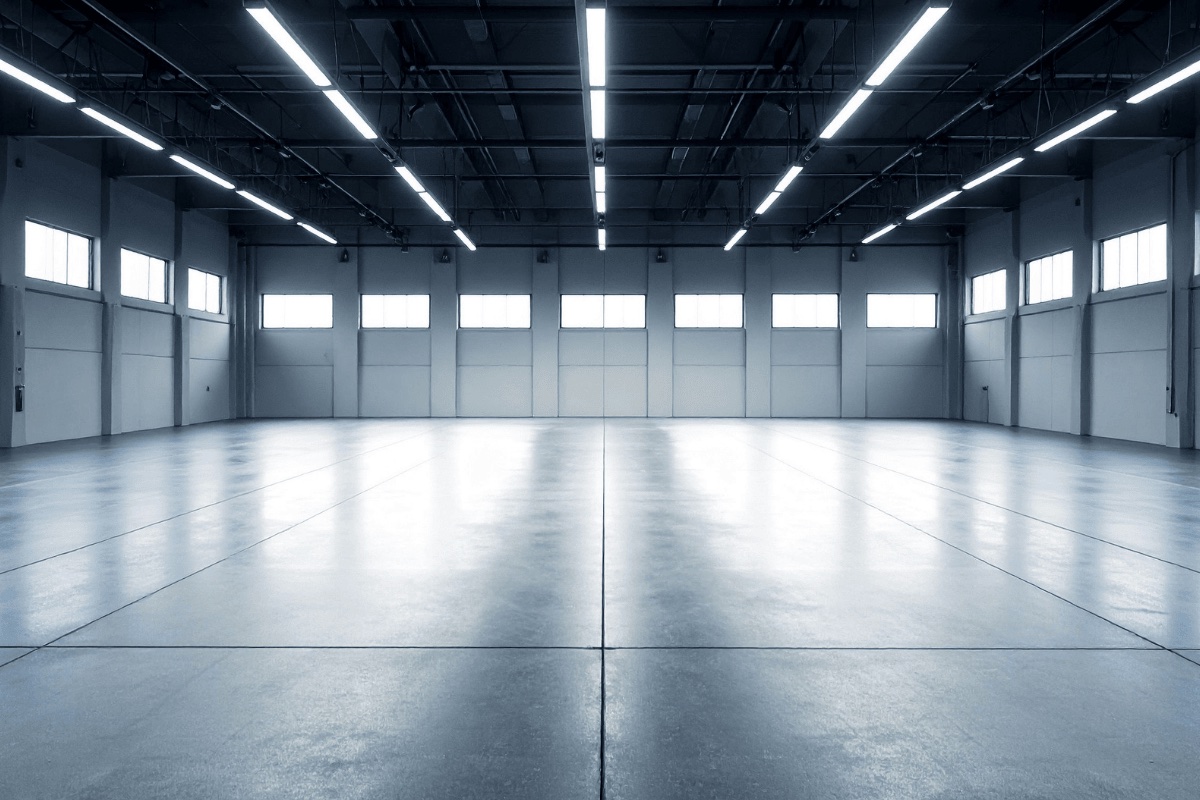 Commercial concrete pad for warehouse