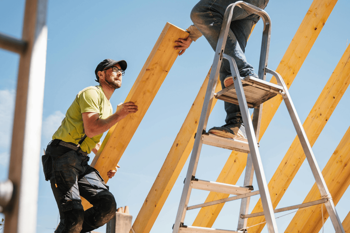 Home addition framing