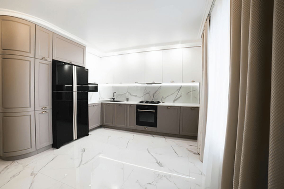 Modern white kitchen