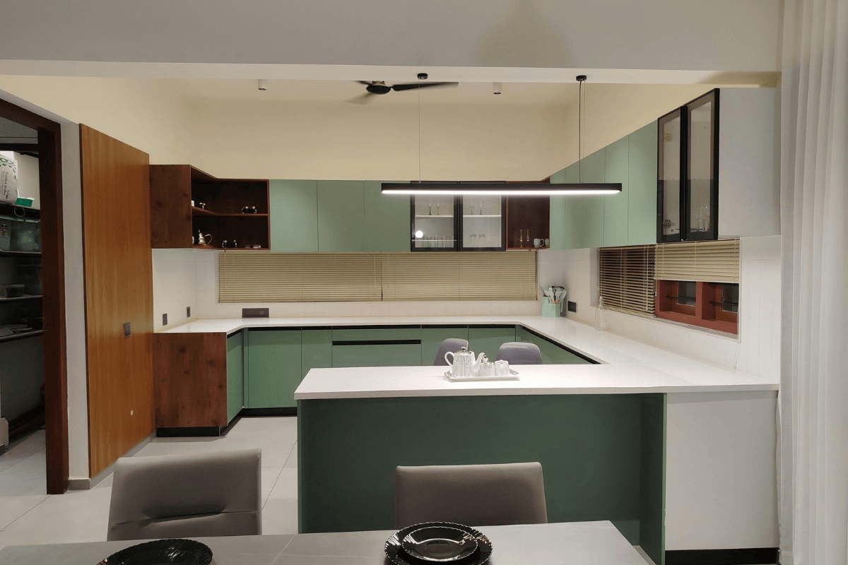 Refinished kitchen cabinets