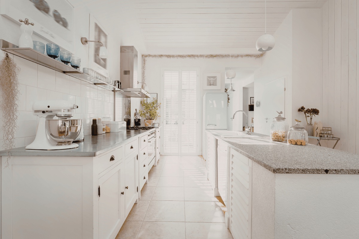 Kitchen cabinets satin finish